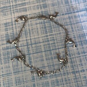 Silver Dolphin Charm Bracelet